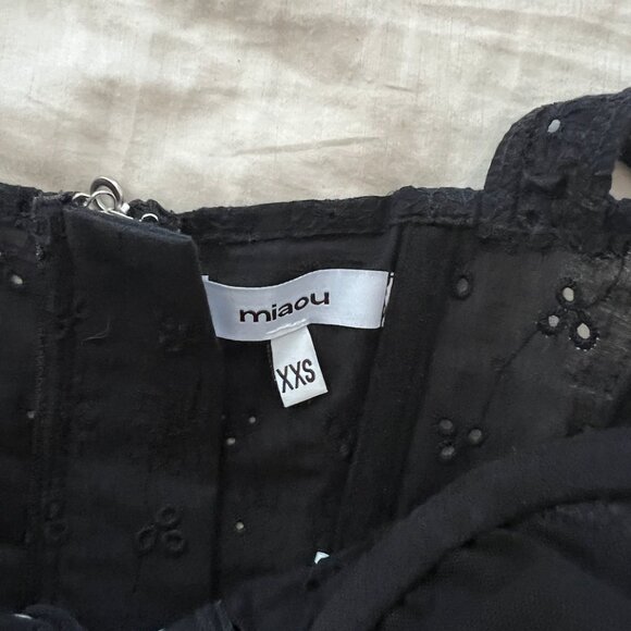 Miaou Deville black eyelet corset. Pefect condition new flaws - Picture 5 of 8